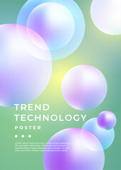 Abstract Minimal Background with Vibrant Color Gradient