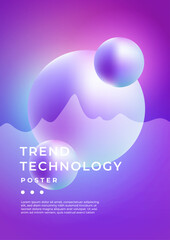 Vibrant Abstract Poster Design with Gradient Colors. A modern abstract poster featuring dynamic creating a vibrant and futuristic aesthetic. Perfect for creative projects, digital art