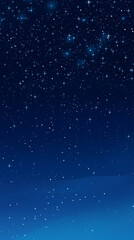 Obraz premium Calm, starry night sky in deep blue for atmospheric wallpaper. 