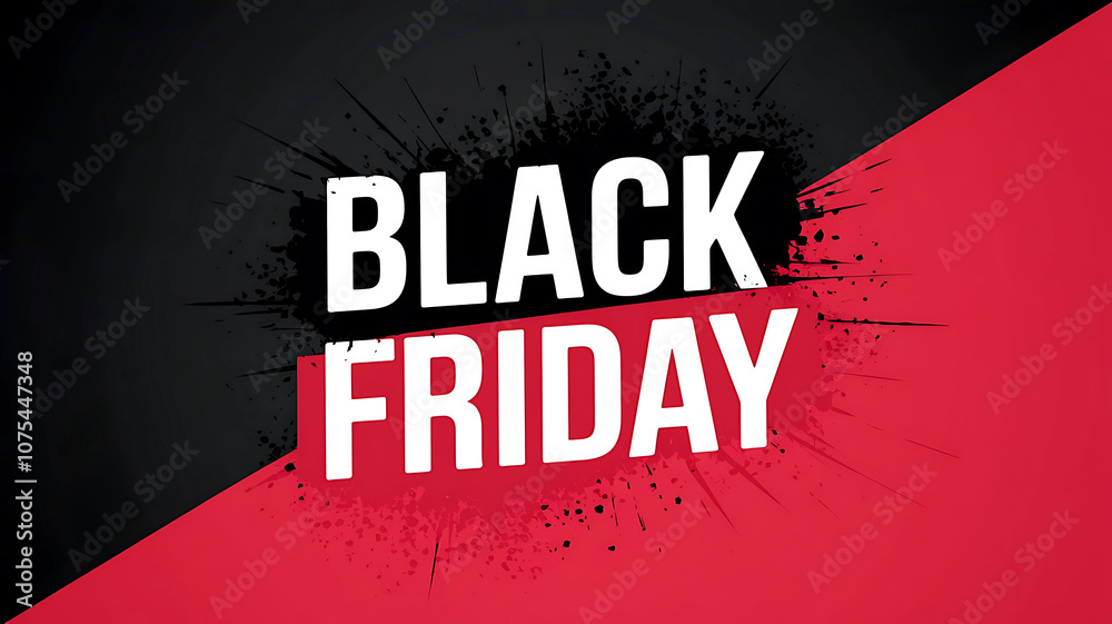 Fototapete a dark web banner design with the text black friday background.