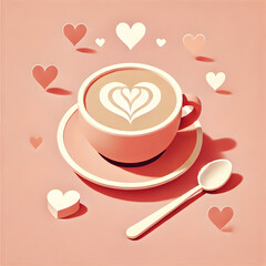 Heart Latte Art