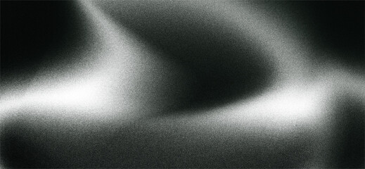 abstract Black and White grainy gradient background, noise texture effect, Black and White...