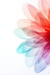 Fototapeta premium a colorful flower is shown in front of a white background