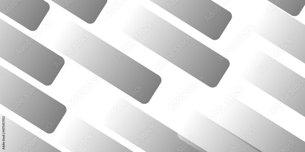 Wall mural luxury modern element shiny thin line technology. light gray and white overlap triangle. geometric a