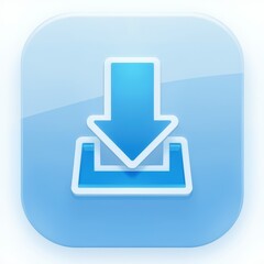Download Arrow Icon Representing Data Transfer and File Downloads