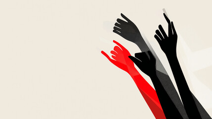 Fototapeta premium Powerful Freedom Struggle Graphic Poster Design