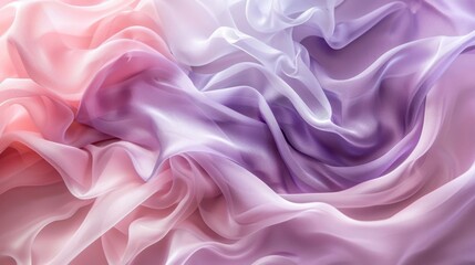 Fototapeta premium Abstract Pastel Fabric Texture: A soft, delicate, and dreamy abstract texture of flowing pastel-colored fabric, perfect for background, design, and art.