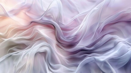Obraz premium Pastel Dream: Soft, flowing pastel fabric in gentle waves. A dreamy, ethereal texture perfect for design backgrounds.