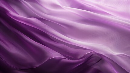 Obraz premium Purple Silk Drape: A soft, ethereal abstract image of luxurious purple silk fabric with gradient hues. The delicate folds and textures create a sense of elegance and sophistication.