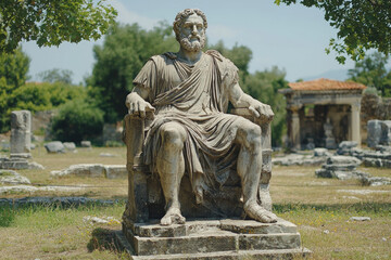 Obraz premium Statue Of Zeus At Olympia