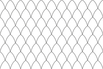 Fototapeta premium Scale seamless pattern. Design prints. Roofing design. Reptile animal skin or fish squama texture