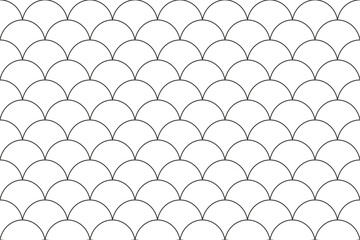 Scale seamless pattern. Design prints. Roofing design. Reptile animal skin or fish squama texture