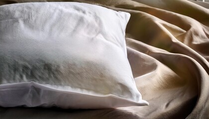 Pillow on a bed