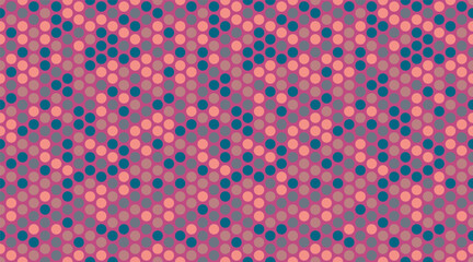 Round spotted pattern with geometric repetition. Ideal for fabric prints, poster backgrounds, and abstract wallpaper designs with trendy circles.