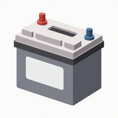 Fototapeta premium Car Battery Icon Set for Automotive Applications