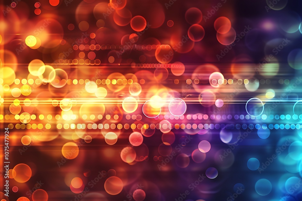 Aufkleber technology links with blurred abstract shiny light background