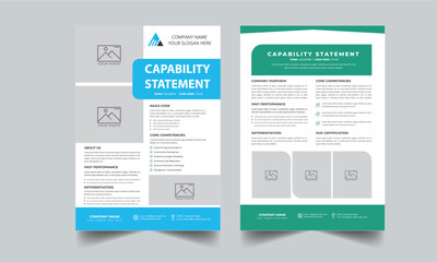 Capability Statement Template Design.