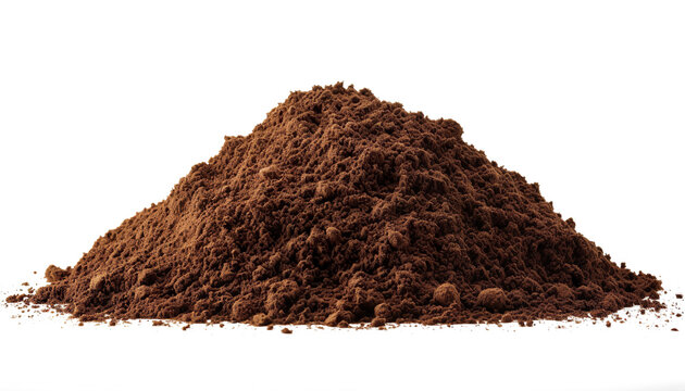  Dirt, soil pile on a transparent background