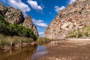 Die Bucht und das Flussbett bei Sa Calobra