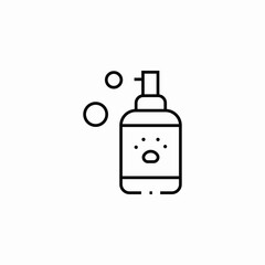 dog pet spray icon sign vector