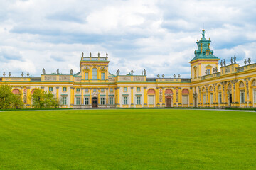 Obraz premium Wilanоw Palace. a former royal palace. Historic Monuments. Warsaw, Poland.