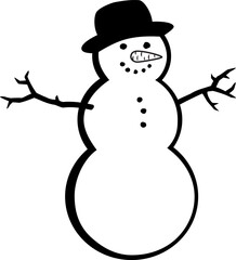snowman vector
