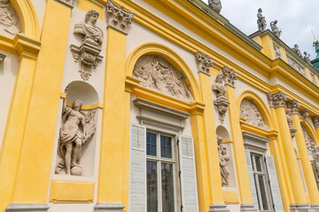 Wilanоw Palace. a former royal palace. Historic Monuments. Warsaw, Poland.