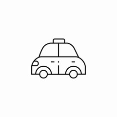 taxi car icon sign vector