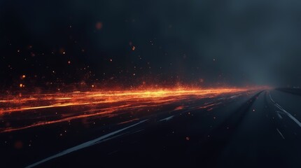 Abstract Minimalist Dark Art Inspired by the Speed of Sound