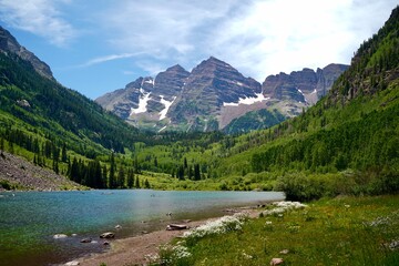 Fototapeta premium Maroon Bells in Aspen, Colorado.