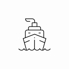 sea ship icon sign vector
