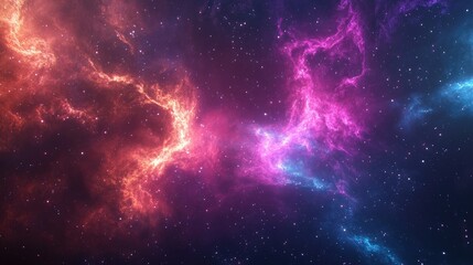 A vibrant and enchanting star nebula background showcasing cosmic beauty crafted with fantasy art style featuring luminescent colors and dreamy ethereal textures