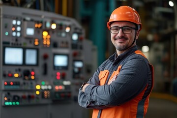 Portrait of a proud smiling electrical engineer