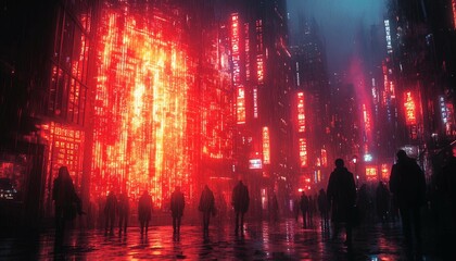 Data Breach Fallout, the aftermath of a data breach. Show a chaotic scene where stolen customer data is leaked online, 