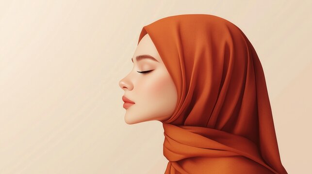 A woman gazing thoughtfully with a soft smile