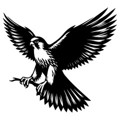 Wings of Speed: A Detailed Falcon Vector Embodying Precision and Power in the Skies