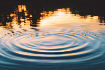 sunset over water