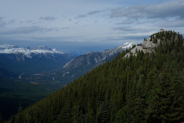 Photo of the Sundance Range in the Canadian Rockies within Banff National Park in Alberta, Canada.