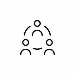 group team unity icon sign vector