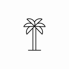 palm tree icon sign vector