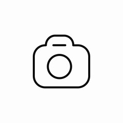 photo camera icon sign vector