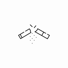 break cigarette icon sign vector