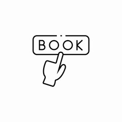 book click icon sign vector