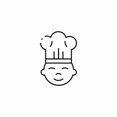 cook chief icon sign vector