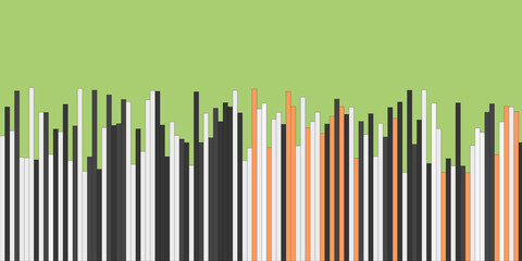 Colorful Bar Chart Data Visualization for Business: Modern Art Graphic Background Featuring Vibrant Design Elements to Enhance Visual Data Communication