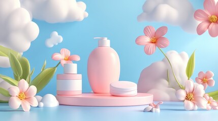 Presentation composition showcasing the product effectively