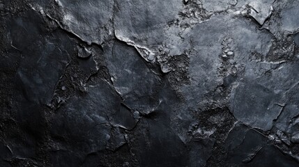 Fototapeta premium Black anthracite stone and concrete texture backdrop for panoramic design suitable for various creative projects