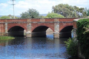 January 2024. Brick Bridge Built by Convicts in Tasmania, Australia.