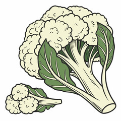 cauliflower and broccoli
