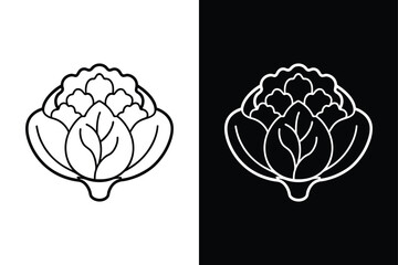 Brussels  vegetable icon on vector illustration isolated in white background.